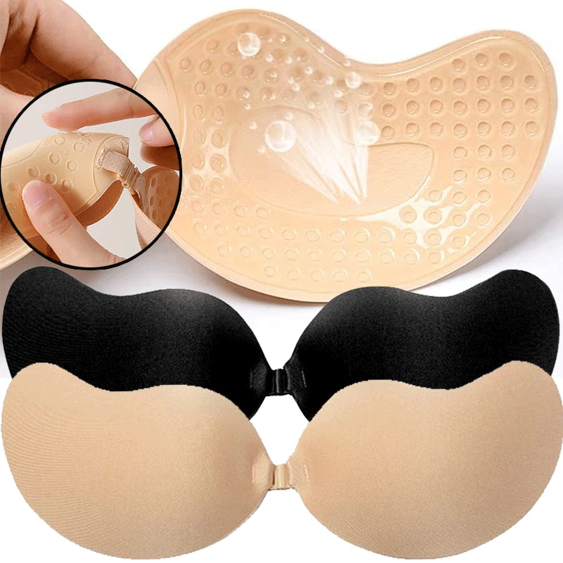 Push Up Bra Padded - Copricapezzoli Adesivi Riutilizzabili Taglie A-D, Reggiseno