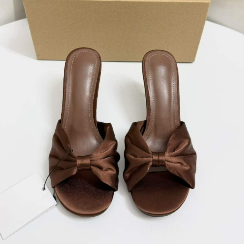 Mules con fiocco in raso e tac - Slip Dress Satin recensione e prezzo