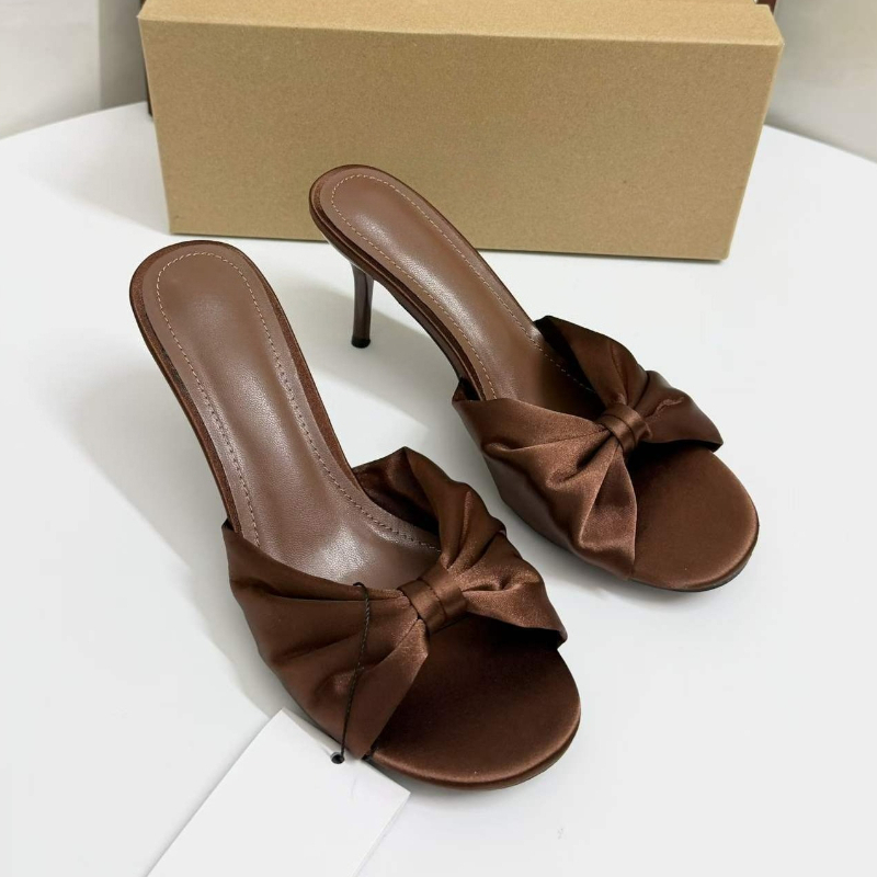 Mules con fiocco in raso e tac - Slip Dress Satin recensione e prezzo